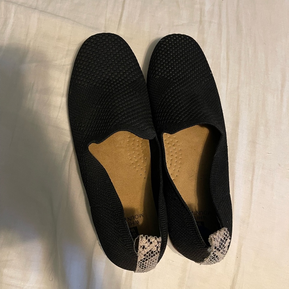 White Mountain Black Slip-On Shoes - Picture 2 of 6